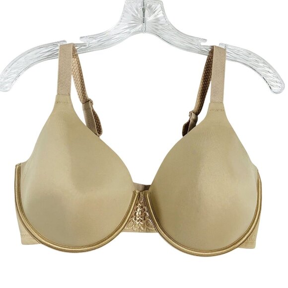 Vanity Fair Beauty Back Bra Size 36DD Nude Full Figure Minimizer Underwire - Picture 3 of 10